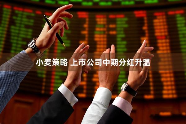 小麦策略 上市公司中期分红升温