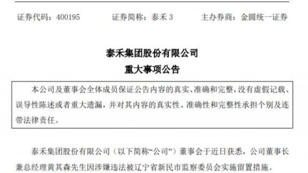 驰盈配资 “第二代豪宅教父”黄其森被留置，他15岁考入大学，31岁创业，身家曾达200亿元