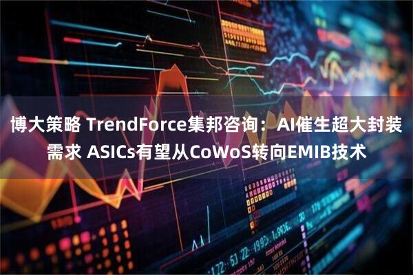 博大策略 TrendForce集邦咨询:AI催生超大封装需求 ASICs有望从CoWoS转向EMIB技术